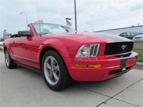 Red convertible low miles clean title finance flowmaster exhaust leather air ac
