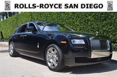 2011 rolls-royce ghost. black over black. 12,619 miles. loaded with options.