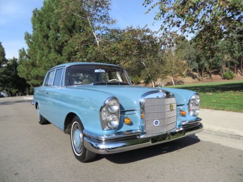 1965 mercedes 220s fintail 220 s original 57k mostly original paint - barn find