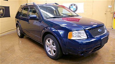 05 ford freestyle ltd blue awd leather sunroof dvd system only 40k miles 7 seats