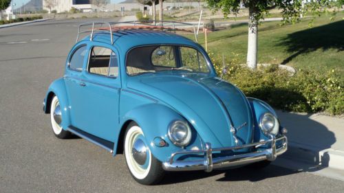 1957 vw beetle stunning restoration on a rust free california car must see!!!