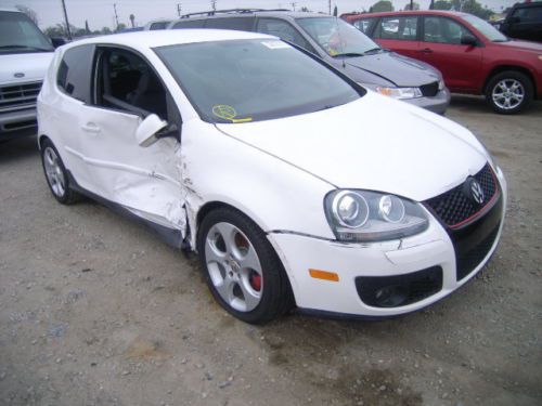 2009 vw golf gti 2 door dsg candy white apr chip cold weather salvaged