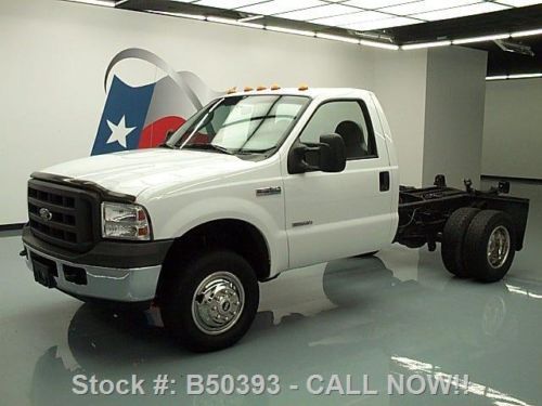 2005 ford f-350 reg cab 4x4 diesel drw chassis cab 33k texas direct auto