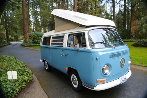 Really nice 1969 volkswagen westfalia bus pop top camper with new canvas top