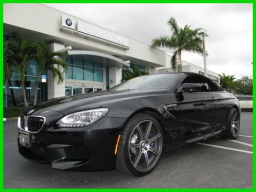 14 certified black sapphire 4.4l v8 m-6 convertible *competition &amp; driver assist