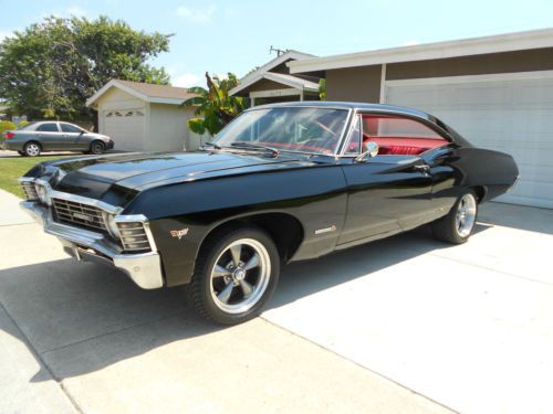 1967 impala true ss car! original california black licence plates! beautiful!