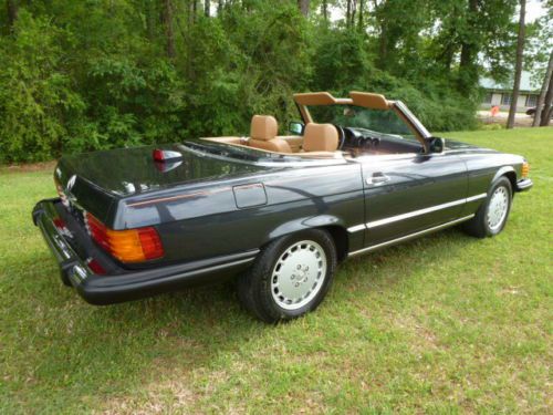 Beautiful 1986 mercedes 560 sl , metallic gray with tan leather 58,648 miles