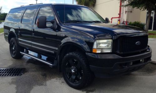 2004 ford excursion limited 4 x 4 turbo diesel new xd wheels