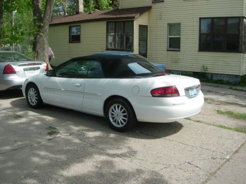 2001 chrysler sebring convertible low miles loaded leather very clean fun nr