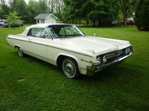 1964 oldsmobile eighty-eight convertible triple- white