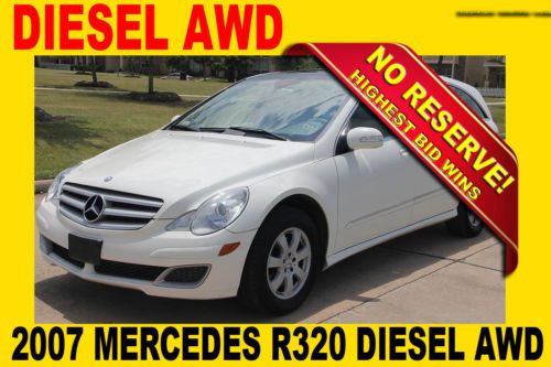 2007 mercedes r320 cdi turbo diesel,pano roof,pearl white,no reserve!!!