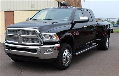 Longhorn 13 4wd cummins turbo diesel dually mega cab black navi roof leather 4x4