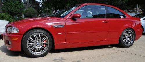 2003 bmw e46 m3 imola red 29k miles - unbelievably clean