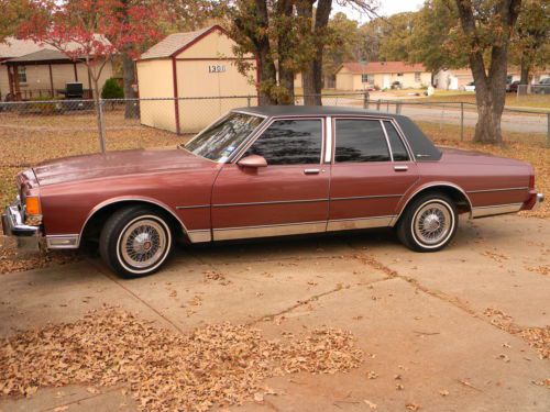 1986 chevrolet caprice classic brougham sedan 4-door 5.0l