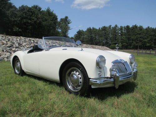 Beautiful 1958 mga roadster in old english white  drives better than new!