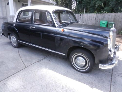 1958 mercedes benz 180d 180 d ponton 1.8l diesel - excellent project 100+ photos