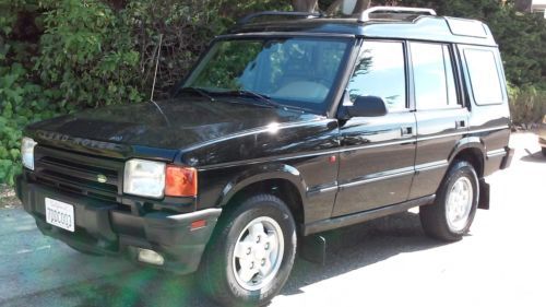 Rustfree 1995 land rover discovery i sd early 3.9l black / tan runs well