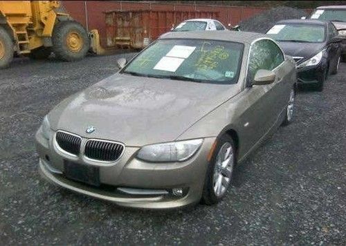 2011 bmw 328i base convertible 3.0l salvage rebuildable flood as-is