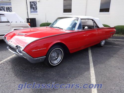 1962 ford thunderbird convertible 390ci v8 low reserve
