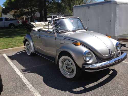 1979 vw fuel injected super beetle convertable karmann edition