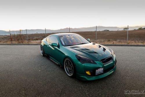 2010 british racing green genesis coupe 3.8 sema show / shop car