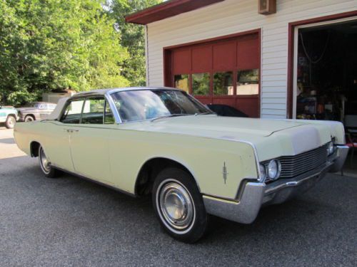1966 LINCOLN CONTINENTAL CONVERTIBLE EXCELLENT PROJECT CAR NO RESERVE, image 22