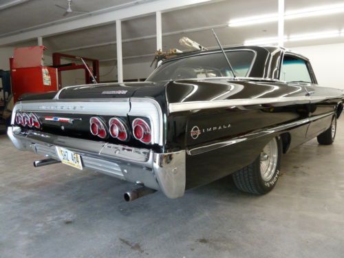 Black on black 1964 chevrolet impala ss