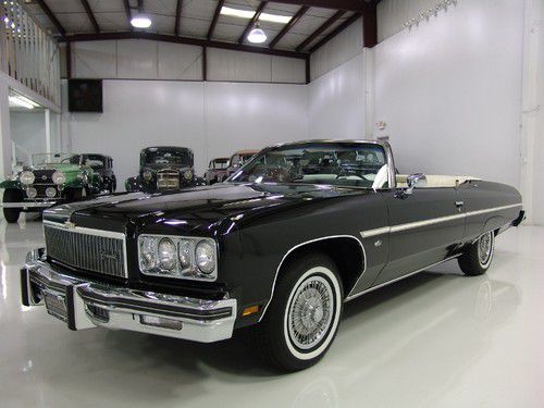 1975 chevrolet caprice convertible, rare optional 400 ci v8, matching #'s, a/c!