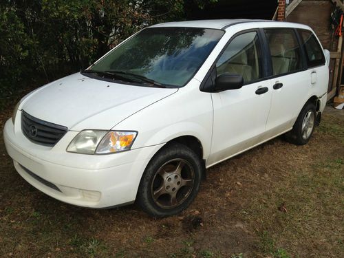 2000 mazda mpv for parts or repair light damage in rear, bad motor clear title