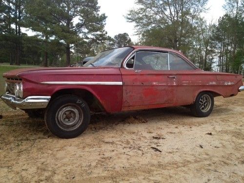 1961 chevrolet impala bubble top 2 door hard top with 4 door parts car 283 409