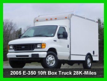 2005 ford e350 cutaway 10ft box truck 5.4l econoline gas ac duel bucket seats