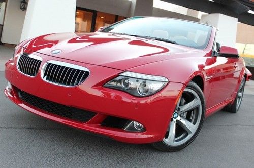 2010 bmw 650i convertible. sport/premium. heated pkg. red/tan. perfect in/out.