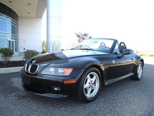 1999 bmw z3 2.3 5 speed convertible black low miles rare find