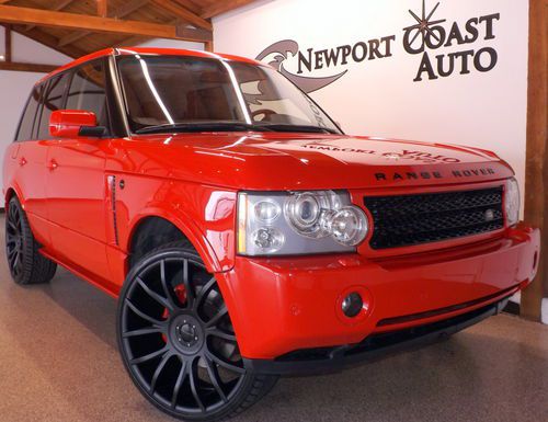 2008 land rover range rover sc * one-of-a-kind custom red over black supercharge
