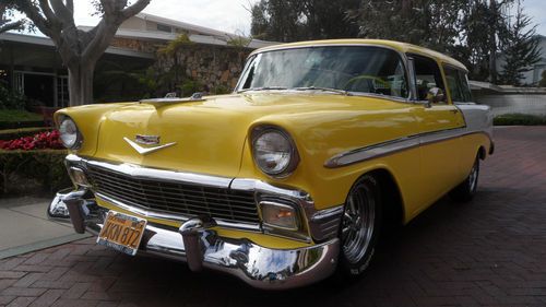 Beautiful 1956 chevy nomad! 350ci ram jet engine! moser posi rear end!