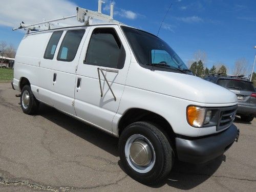 2003 ford e-250 cargo van clean shape prev comcast racks 1 owner fleet 5.4 v8