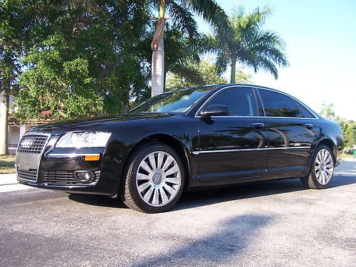 2006 audi a8l a8  quattro premium black with gray leather only 81k miles florida