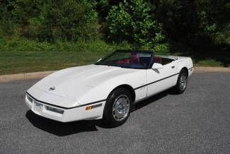 1986 corvette convertible pace car,white/red black top 15k orig milesno reserve
