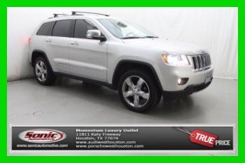 2011 jeep grand cherokee overland 4wd v6 fully loaded! low miles! nav! tv/dvd!