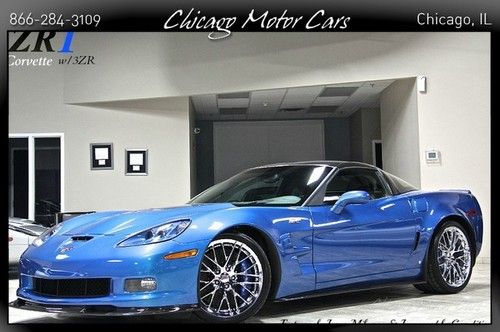 2009 chevrolet corvette zr1 w/3zr jetstream blue *only 5300 miles* perfect! $$