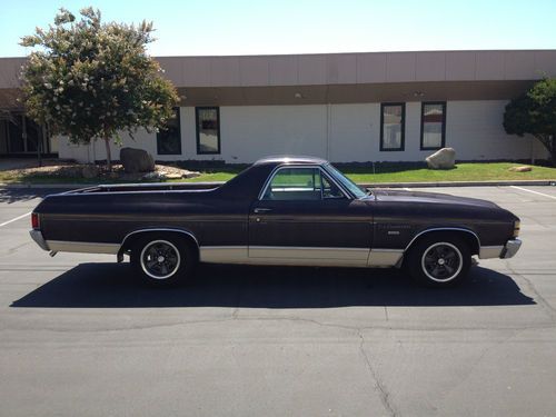 1971 chevrolet el camino ss optioned ordered w/build sheet from factory 4 speed