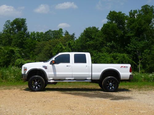 Fx4, 6.4 diesel, lifted, 20" wheels, heated leather, mtz's, salvage repairable