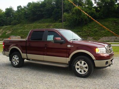 2007 ford f-150 king ranch 4x4 crew great mpg saddle seats