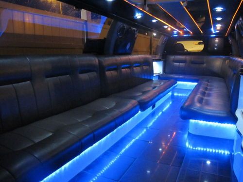 Ford expedition limousine, limo 220" nice lighting &amp; sound seat 22 granite floor