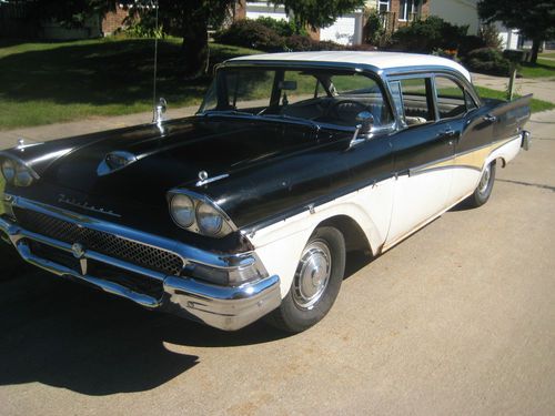 1958 ford fairlane 500 4 door 332 interceptor 4bbl v8