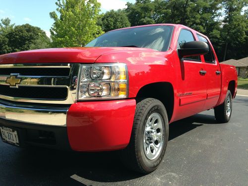 Red chevy silverado crew cab, 4.8l v8 ;127,000 miles one owner tow pkg