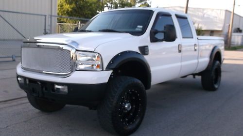 2006 ford f250 sd diesel 6.0l 74k mi 4x4 custom lifted leather nav cam tv/dvd