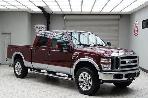 2008 ford f250 diesel 4x4 lariat heated leather 20s crew 1 texas owner