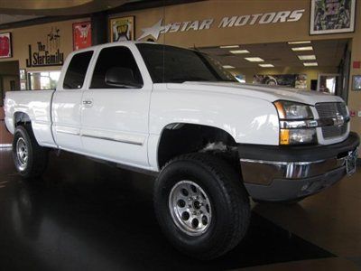 05 silverado 1500 extra cab white lifted trades welcome financing available