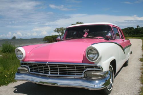 1956 ford fairlane pink and white very original